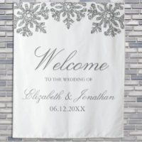 Silver Snowflake Winter Wedding