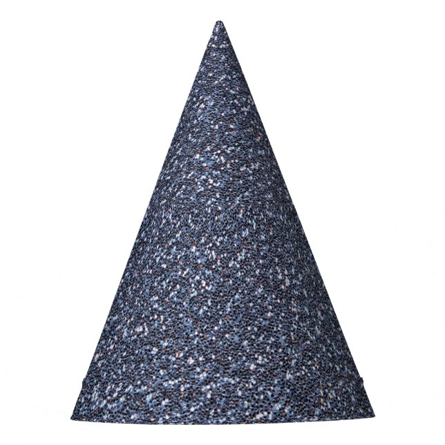 Silver Sparkle Glitter Party Hat (Front)