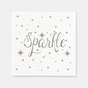 Silver Sparkles Napkin