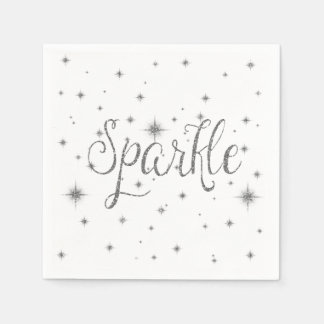 Silver Sparkles Napkin