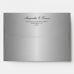Silver Splendour Wedding Envelopes