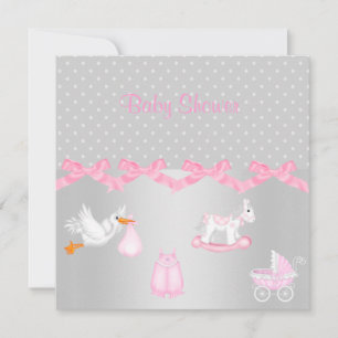 SILVER SPOT BABY SHOWER INVITATION