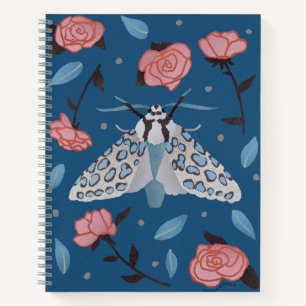 Silver-Spotted Tiger Moth Art Notebook
