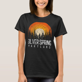Silver Spring Maryland MD   Vintage 80s 90s Retro  T-Shirt