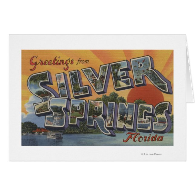 Silver Springs, Florida - Large Letter Scenes 2 (Front Horizontal)
