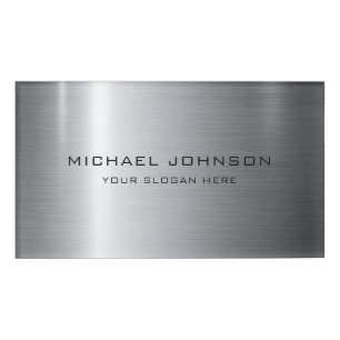 Silver Stainless Steel Metal Personalised Name Tag