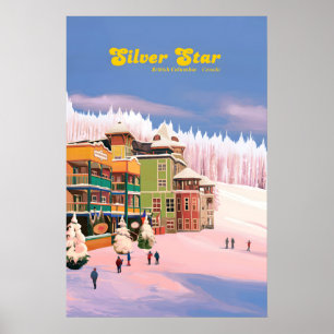 Silver Star Canada Ski Resort Travel Poster