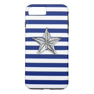 Silver Star on Stripes Case-Mate iPhone Case