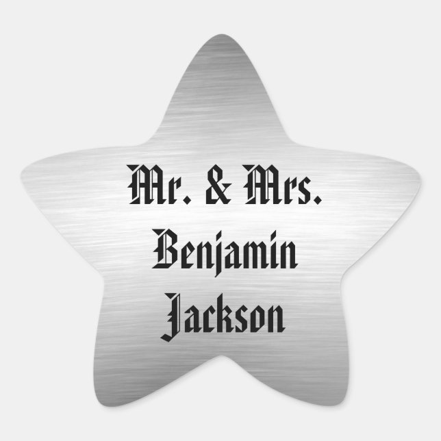 Silver Star Stickers (Front)