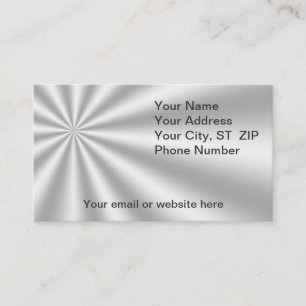 Silver Starburst Business Cards