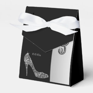 Silver Stiletto & Treble Cleft Birthday Favour Box