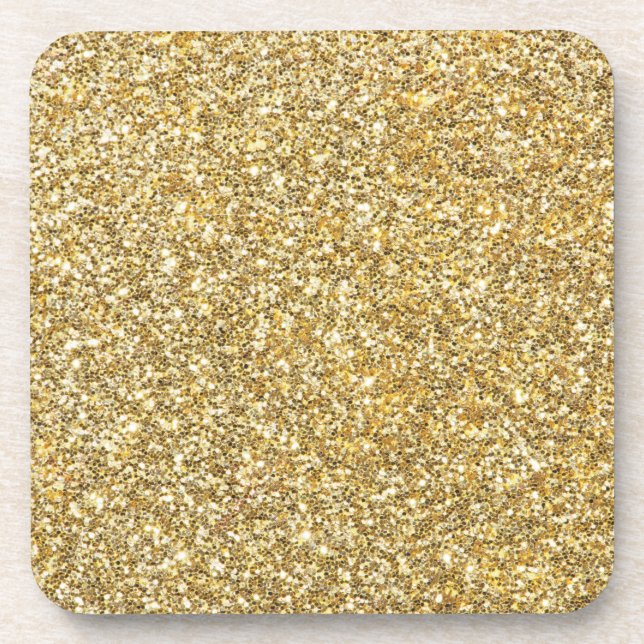 Silver Stone Gary Gold Marble Purple Glitter Coaster (Front)