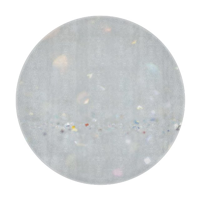 Silver Stone Gary Gold Marble Purple Glitter Cutting Board (Front)