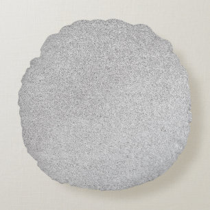 Silver Stone Gary Gold Marble Purple Glitter Round Cushion
