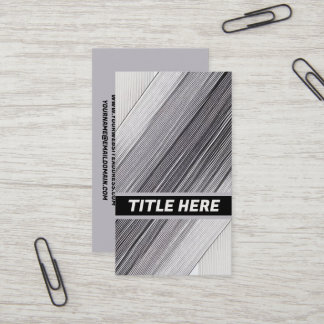 Silver Stripes Brilliance Business Card
