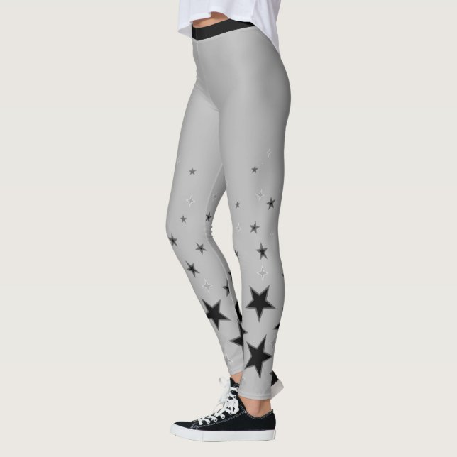 silver super star leggings (Left)