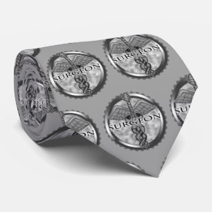 Silver surgeon tie