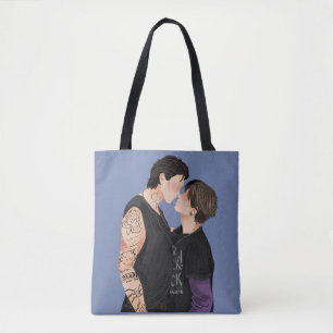 Silver Sweet St Cobalt Tote Bag