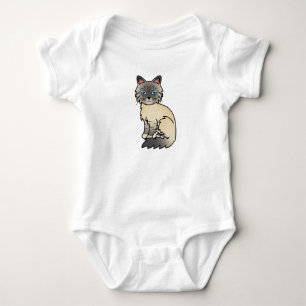 Silver Tabby Birman / Ragdoll Cat Baby Bodysuit