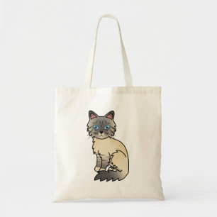 Silver Tabby Birman / Ragdoll Cat Tote Bag