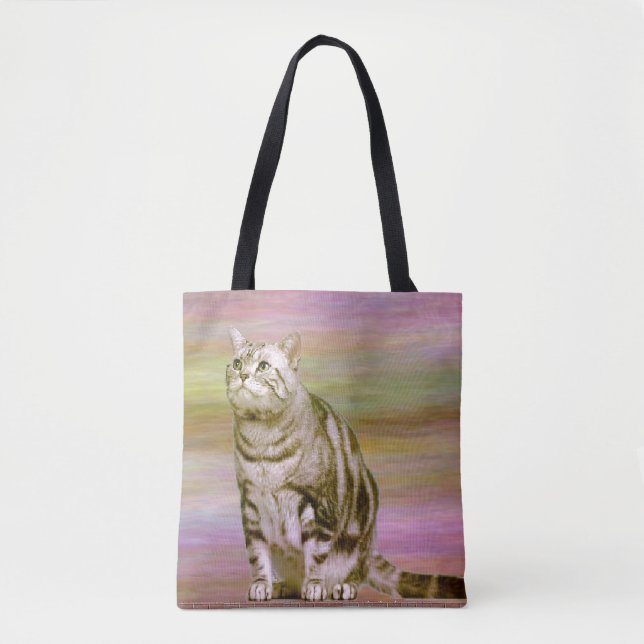 Silver Tabby Tote Bag (Front)