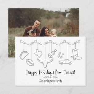 Silver Texas Holiday Hanging Icons