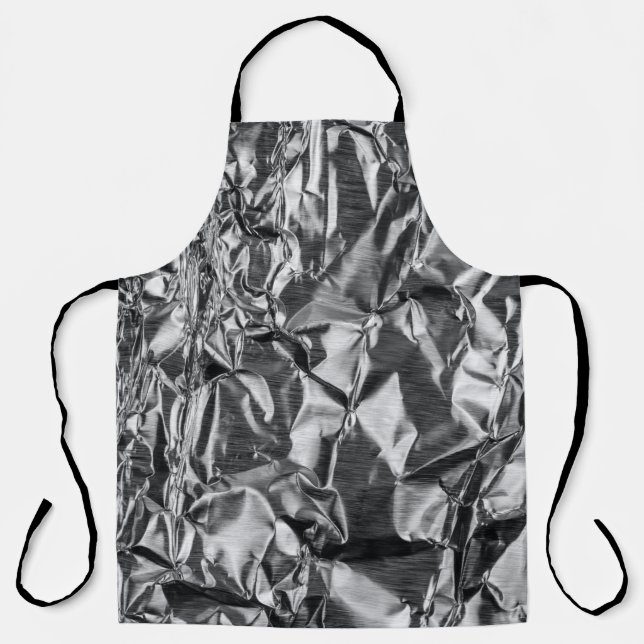 Silver textile apron (Front)