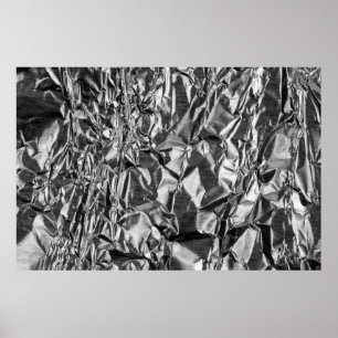 Silver textile poster