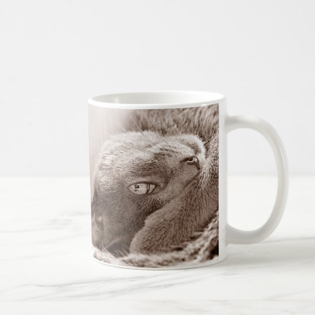 Silver the Cat Mug (Right)