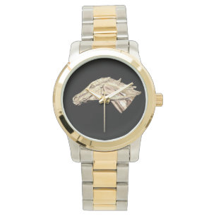 Silver thoroughbred racehorse watch