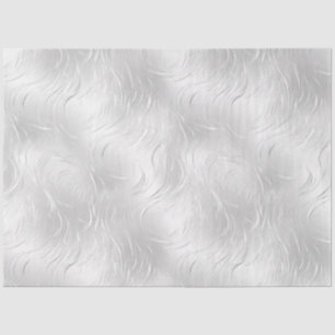 Silver Tone Decoupage Tissue Paper