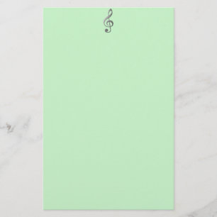 "silver" treble clef cards, giftwrap stationery