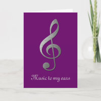 silver treble clef