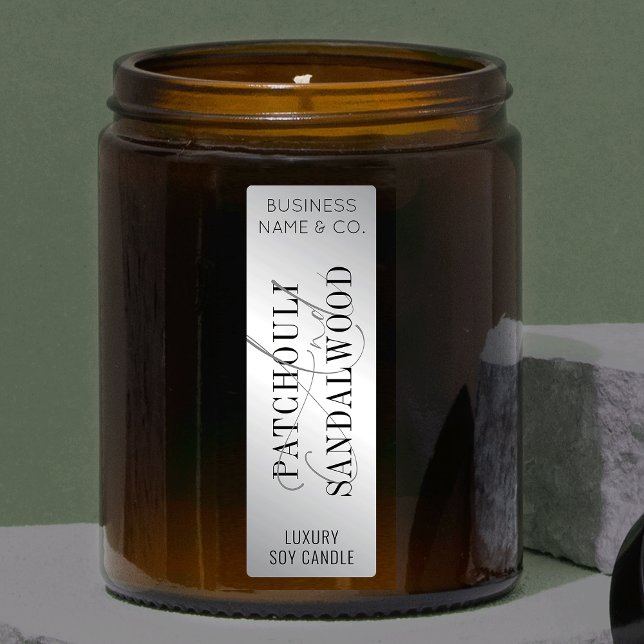 Silver Trendy Product Jar Thin Tamper Proof Label (Creator Uploaded)