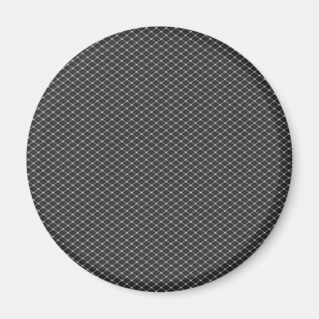 Silver Triangular Screen Pattern Magnet (Front)