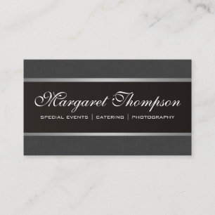 Silver Trim Classic Design Business Card
