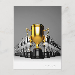 Silver Trophys 3 Postcard