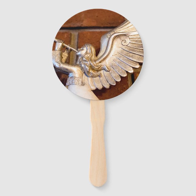 Silver Trumpet I Hand Fan (Front)