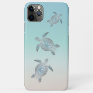 Silver Turtles Beach Style Coastal Maritime Case-Mate iPhone Case