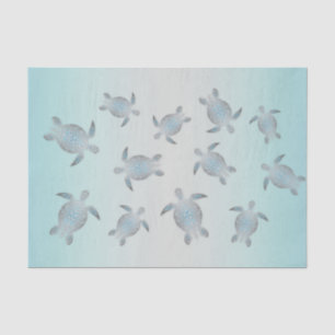 Silver Turtles Beach Style Tissue Paper