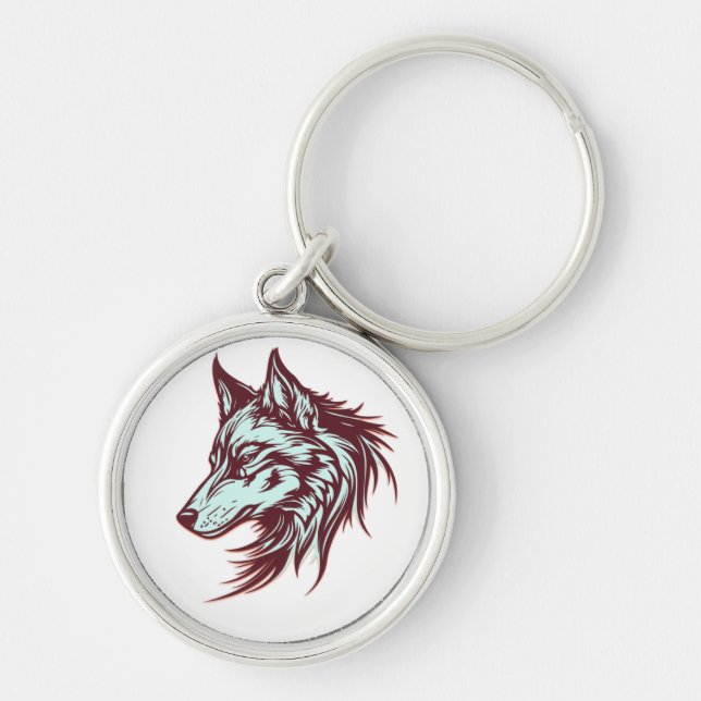 silver tusk key ring (Front)