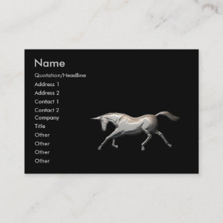 Silver Unicorn Business Card