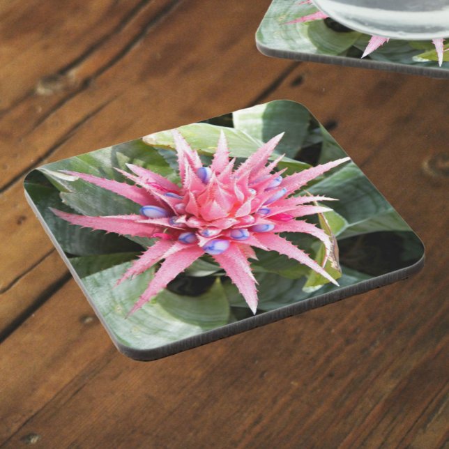 Silver Vase Plant Bloom Floral Coaster (In Situ)