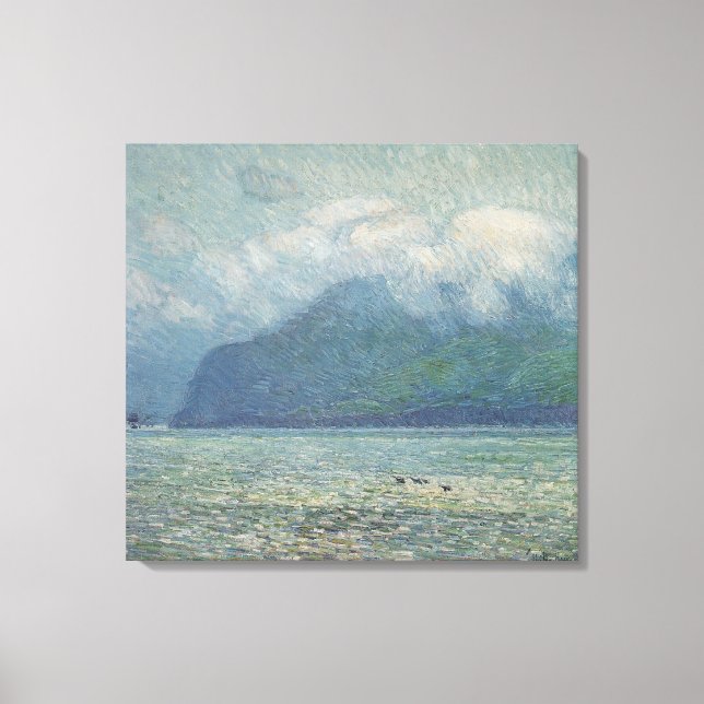 Silver Veil and Golden Gate by Childe Hassam Canvas Print (Front)