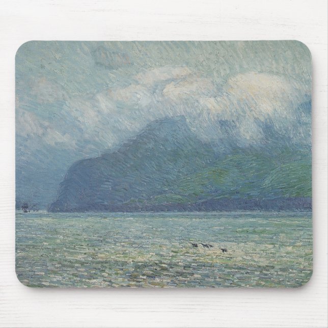 Silver Veil and Golden Gate by Childe Hassam Mouse Pad (Front)