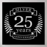 Silver wedding anniversary 25 years