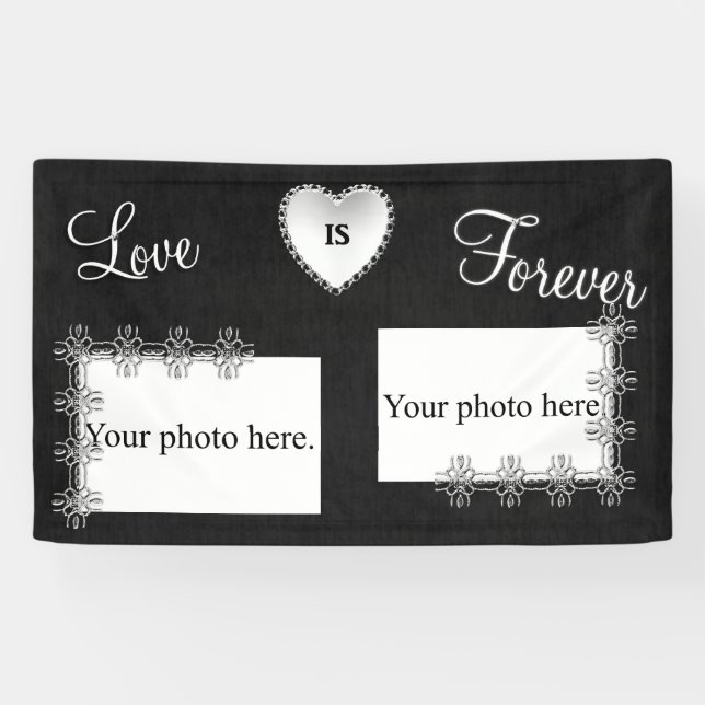 Silver Wedding Anniversary Banner (Horizontal)