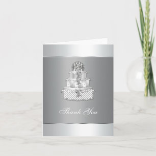 Silver Wedding Anniversary Thank You Cards