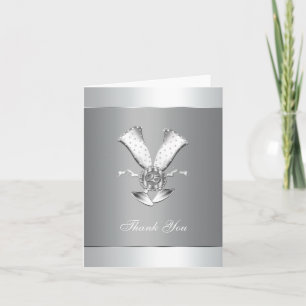 Silver Wedding Anniversary Thank You Cards