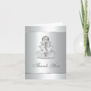 Silver Wedding Anniversary Thank You Cards